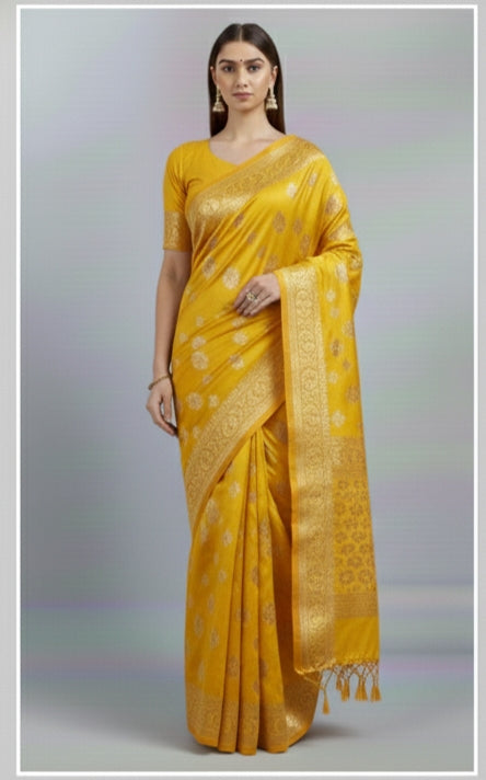 Minimalistic Organza Saree With Pearl Work