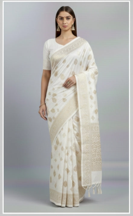 Modern Satin Saree With Glossy Finish