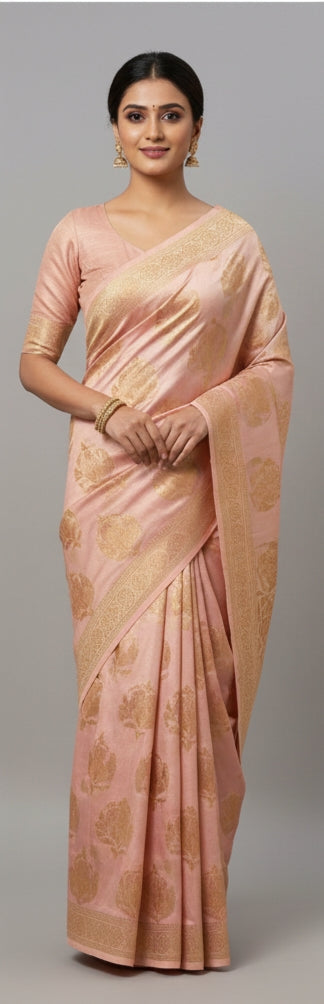 Handcrafted Khadi Cotton Saree