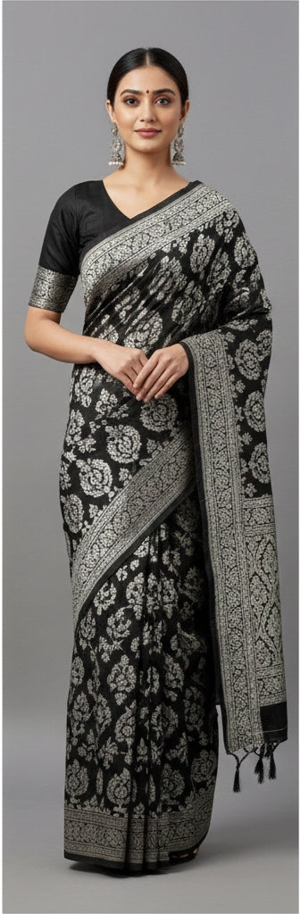 Festive Organza Saree With Thread Work