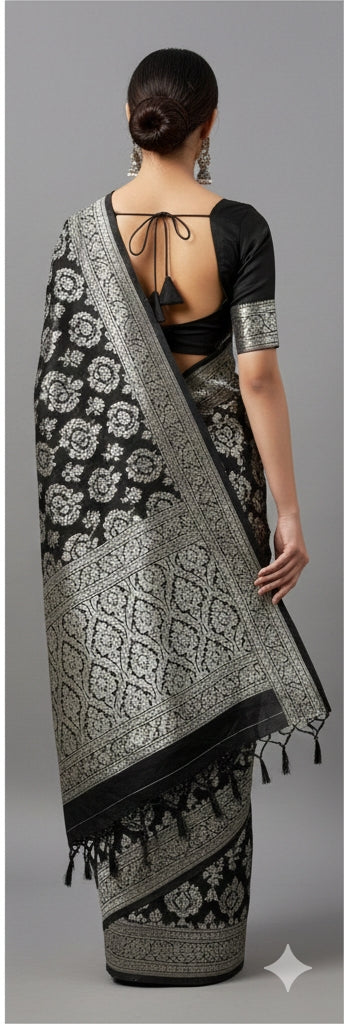 Festive Organza Saree With Thread Work