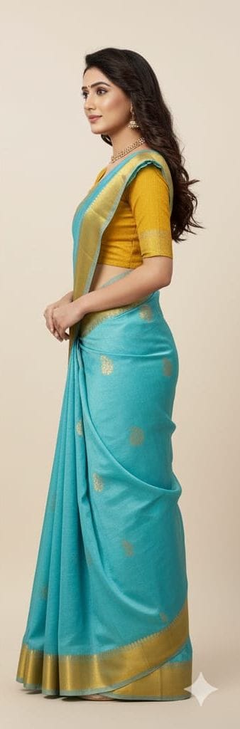 Pure Tussar Silk Saree With Handcrafted Detailing